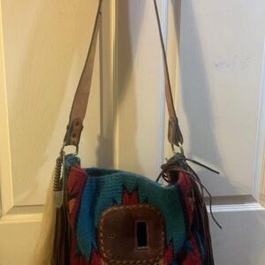Colorful Patterned Shoulder Bag